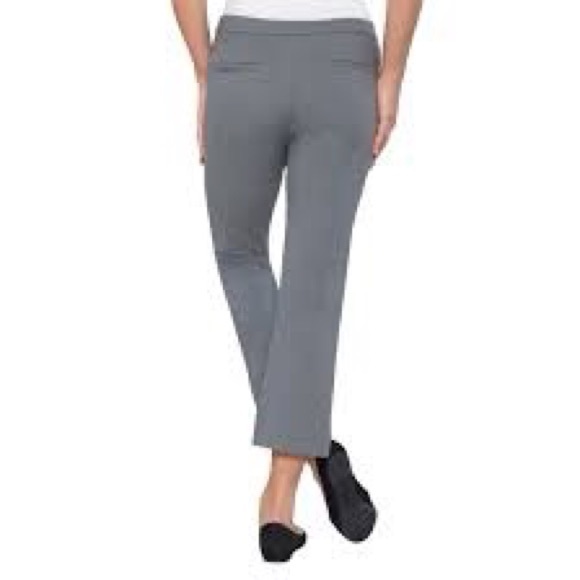 Max&Mia Crop Dress Work Pants Heather Gray Small - Picture 2 of 7